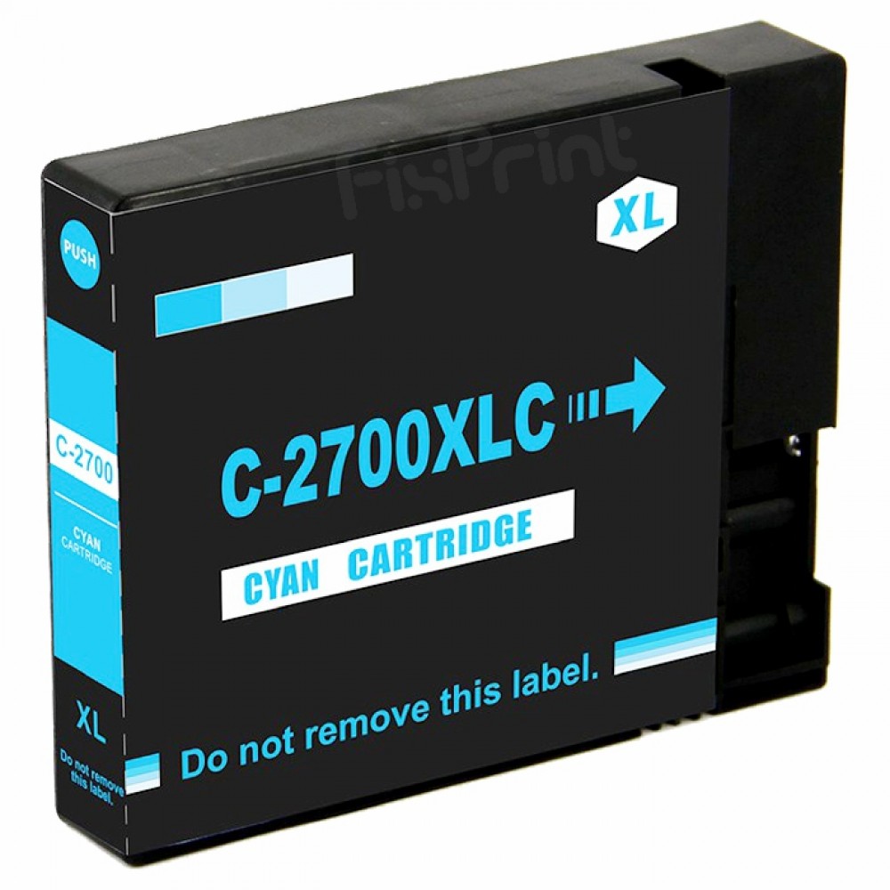 Cartridge Tinta Xantri Can PGI2700 XL PGI 2700XL PGI2700XL Cyan, Refill Printer MAXIFY iB4070 iB4170 MB5070 MB5170 MB5370 MB5470 Chip
