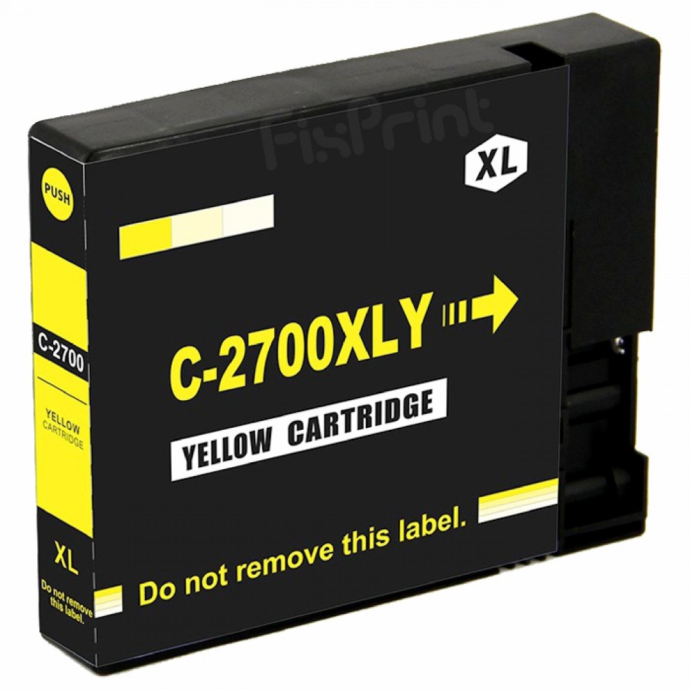Cartridge Tinta Xantri Can PGI2700 XL PGI 2700XL PGI2700XL Yellow, Refill Printer MAXIFY iB4070 iB4170 MB5070 MB5170 MB5370 MB5470 Chip